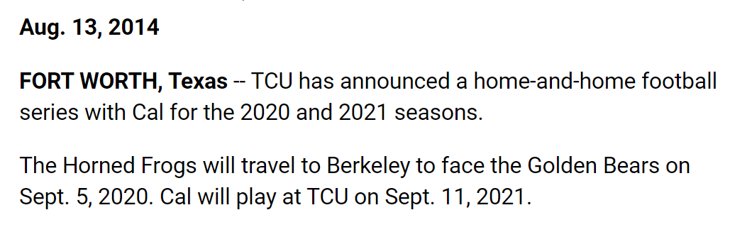 DWStraka49's tweet photo. Well, I'd be remiss to not remind y'all that Episode 2 of the 2018 Cheez-It Bowl was supposed to kick off later today.
#TCUvsCAL https://t.co/ZGf0eEHOxo