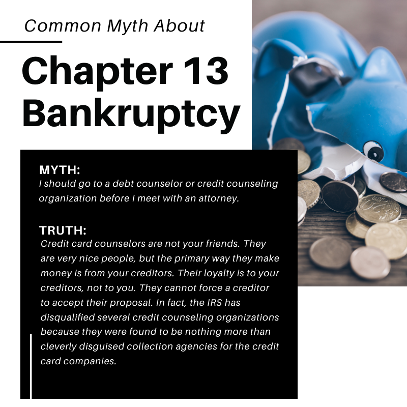 ZolmanLaw's tweet photo. Myth busted about Chapter 13 Bankruptcy. We use our knowledge and years of experience to analyze every possible angle, so you can get the financial help you need. #bkattorney #mesaattorney #mesabankruptcy #mesaAZ https://t.co/bmOcPIsSYR