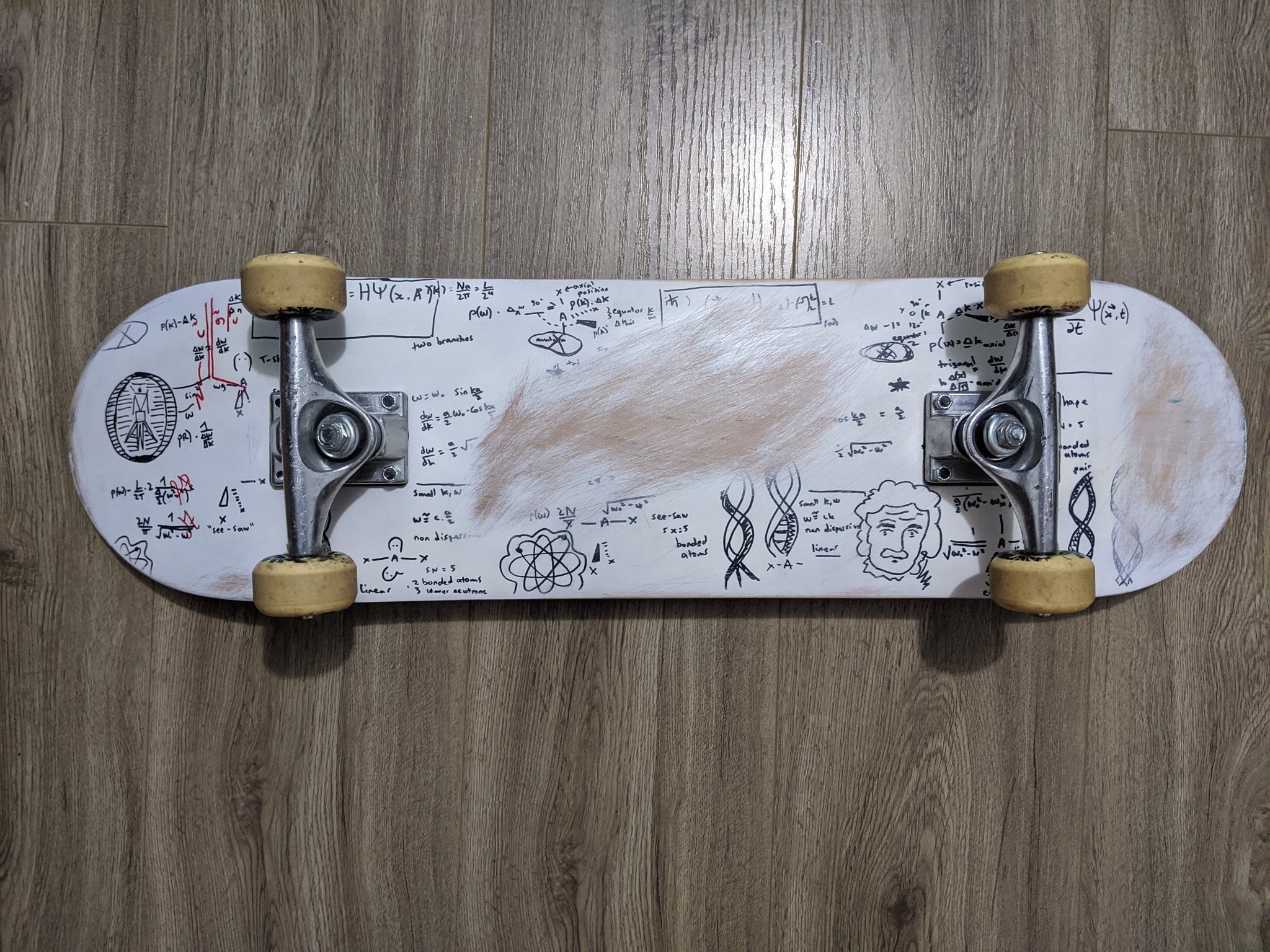 Dr Affelia Wibisono on Twitter: "Took an old skateboard and gave it new  grip tape, sanded it down and repainted it. Similar in style to the Amazing  Spider-Man board I did years