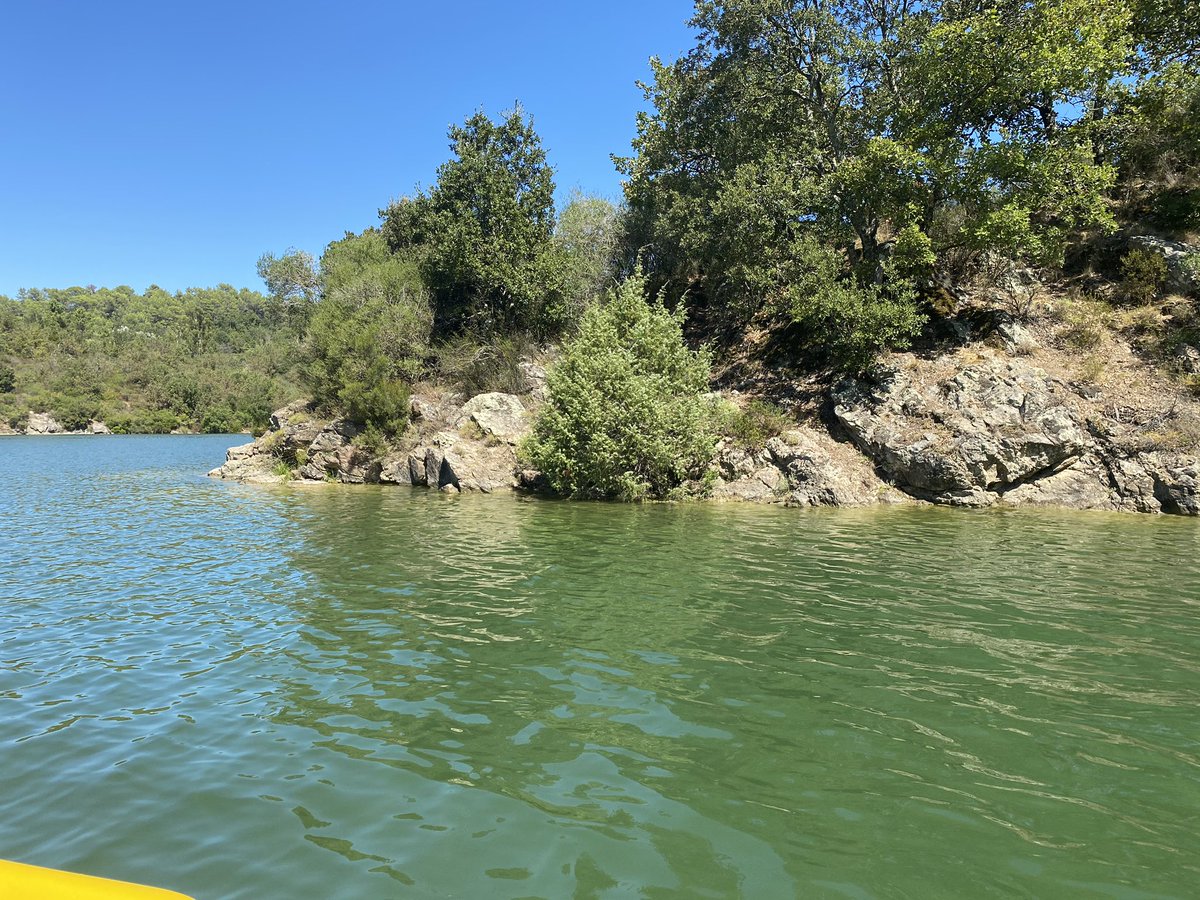 Out of curiosity went today to visit the St Cassien lake/dam near me in the outskirts of Massif de l’Esterel. Below picture shows the bordering rocks. The Hydrogeological mapping actually is extensive in literature and dates back in 1959.