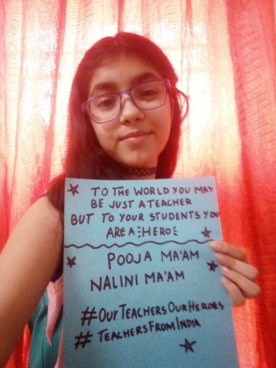 Nalini8vikram's tweet photo. #Happy Teacher's Day
#Students love and affection make me feel blessed
#OurTeachersOurHeroes 
#TeachersDay2020
#TeachersOfIndia
@Akanksha_1009 
@supritichauhan 
@koyelishahid 
@nehasingh_shash https://t.co/FimFIgxJKB