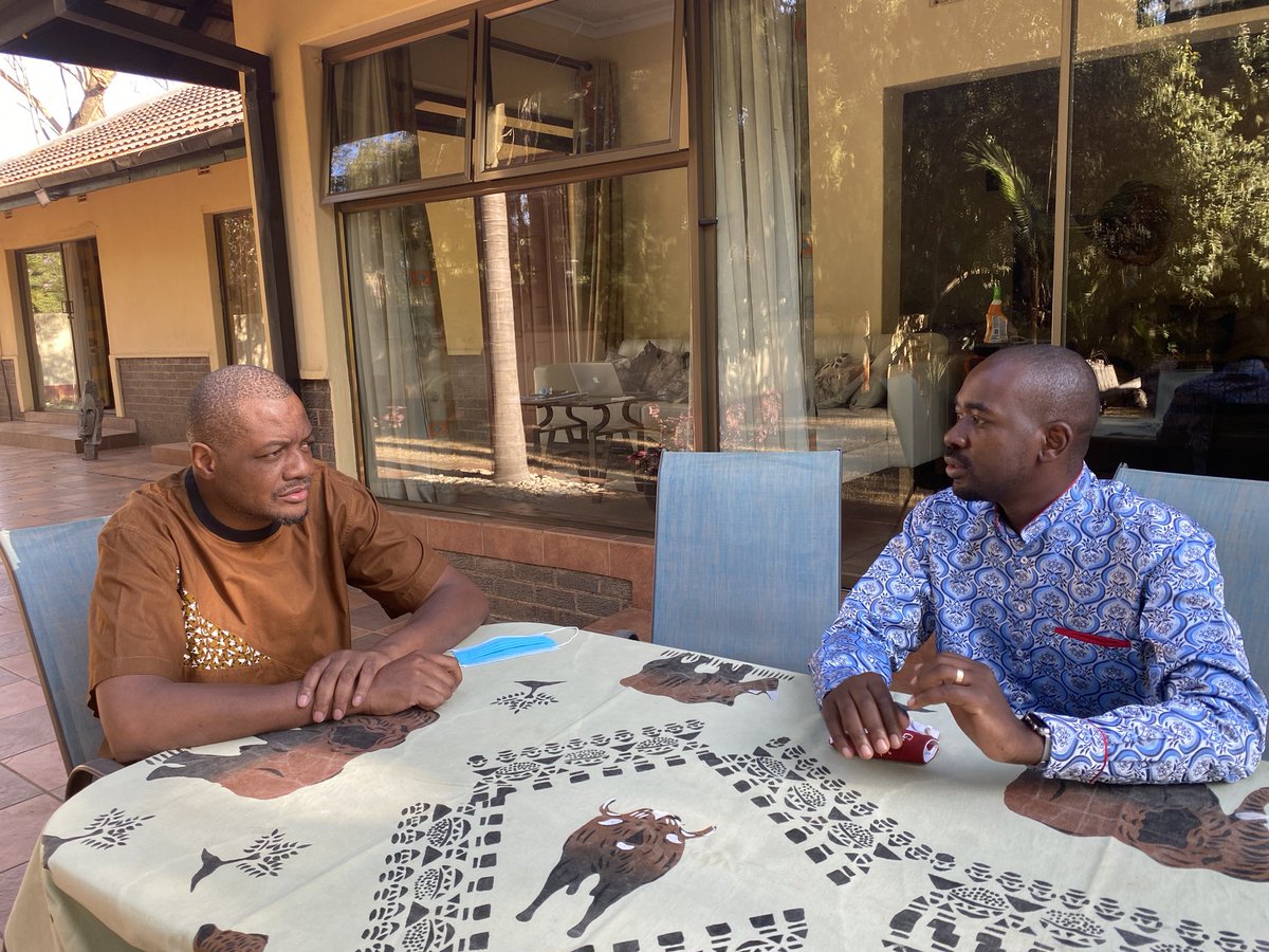Today,I visited a Hero and Veteran Journalist,Hopewell Chin’ono.We thank God that he is recovering well after being released on bail.Hope ignites hope. He remains steadfast in fighting corruption and speaking truth to power.The March is not ended.#ZimbabaweanLivesMatter