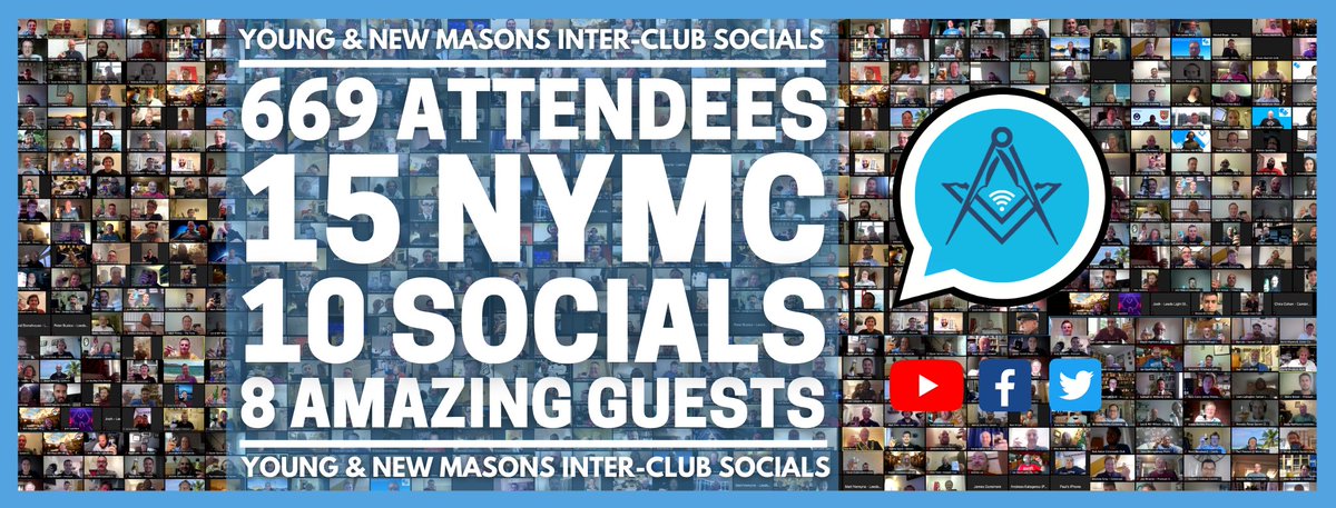 10 <a href="/MasonicSocials/">Young & New Masons Social</a> down, plenty more to go...!

Thank you for your support over the last 6 months. We hope you've enjoyed the socials as much as we have.

Let's carry on the conversation. See you on the 20th September!
.
.
.
#Freemasons