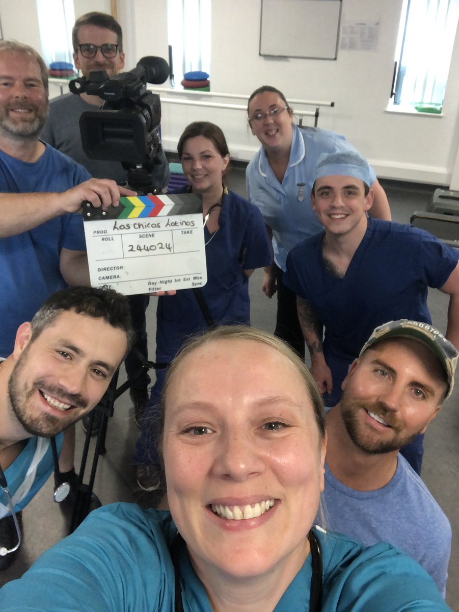 jodieblang's tweet photo. Some great shots from todays medical shoot in spanish ! 
Thank you to @Rqsantamaria for the bilingual coaching @nat_locks @loughlincarl  and everyone else who helped out who isnt on social media, and of course thank you to the amazing director that is @DavidJCrowley  #actorslife https://t.co/ayecKPSTVM