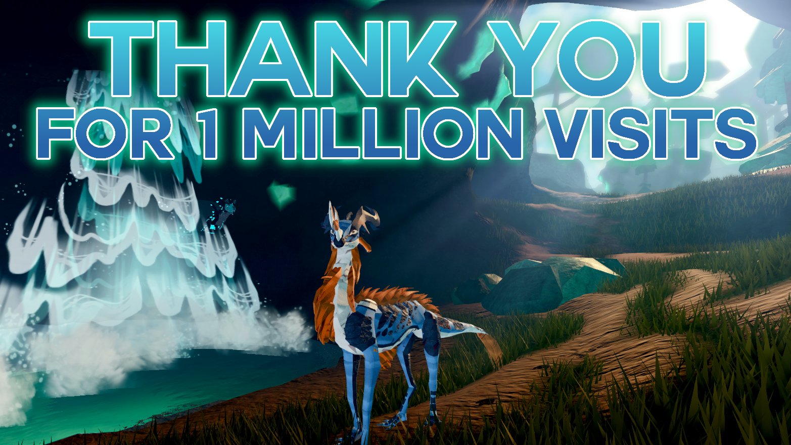 Sonar Studios on X: 🎉 Creatures of Sonaria hit 1 million visits today! 🎉  Thank you so much for supporting our gamehere's to the next million!  Still haven't played? Join Sonar to