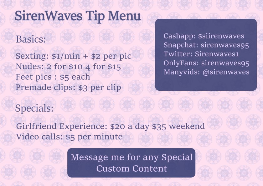Sirenwaves1's tweet photo. Check out my onlyfans! $5 a month

💖 Daily content 💖
💖 1 on 1 messaging 💖
💖 Sexting 💖
💖 Custom requests 💖
💖 Kink friendly 💖
💖 Uncensored 💖
💖 Wishlist items 💖

🔮 https://t.co/OVebW0TwYO 🔮 https://t.co/YHPIP7Ri5z