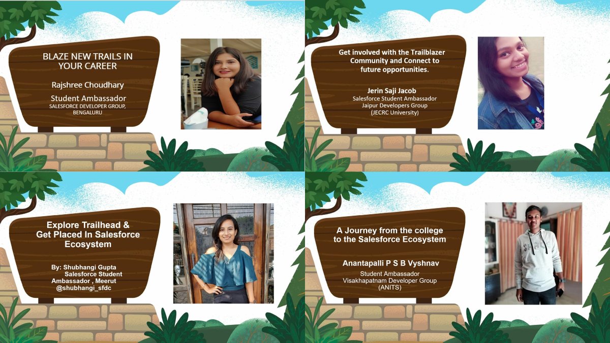 We invite everyone to join us tomorrow #StudentAmbassadors Meet sessions either you are looking to explore various career in our #Salesforce Ecosystem or you are already fortunate to be part of #Ohana family.
bit.ly/StudentAmbassa…

#TrailblazerCommunity #MotihariMeetup #BAM