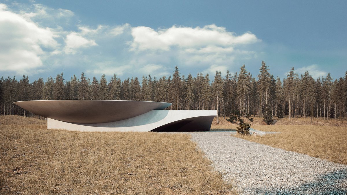 Sergey Makhno Architects has envisioned a concrete home built like a bunker for enduring the "unpleasant surprises" that may await in the post-pandemic world: at.dezeen.com/3ijCICN