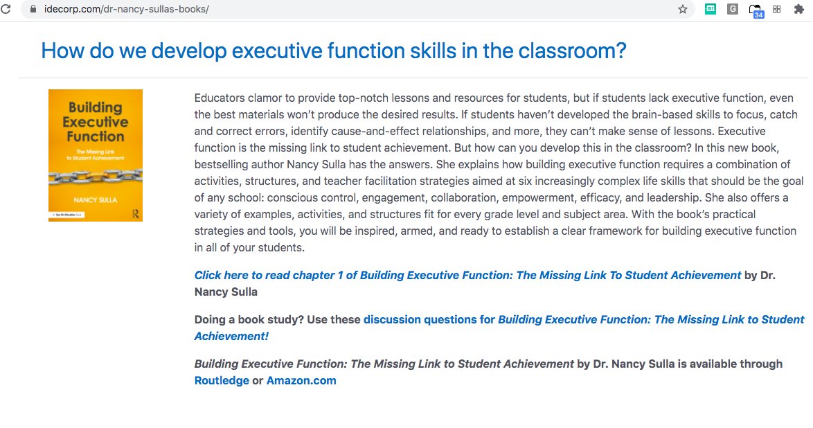 Tanya_IDE's tweet photo. Download chapter 1 of @nsulla Building #ExecutiveFunction - The Missing Link to #StudentAchievement here: https://t.co/cOEZPHZ55j @sree @RoseHorowitz31 #sreecovid19call Schools need a #ClimateOfExecutiveFunction - #7Attributes of #hybridlearning https://t.co/q1aNv22SH7 https://t.co/QG4BcTqSDY