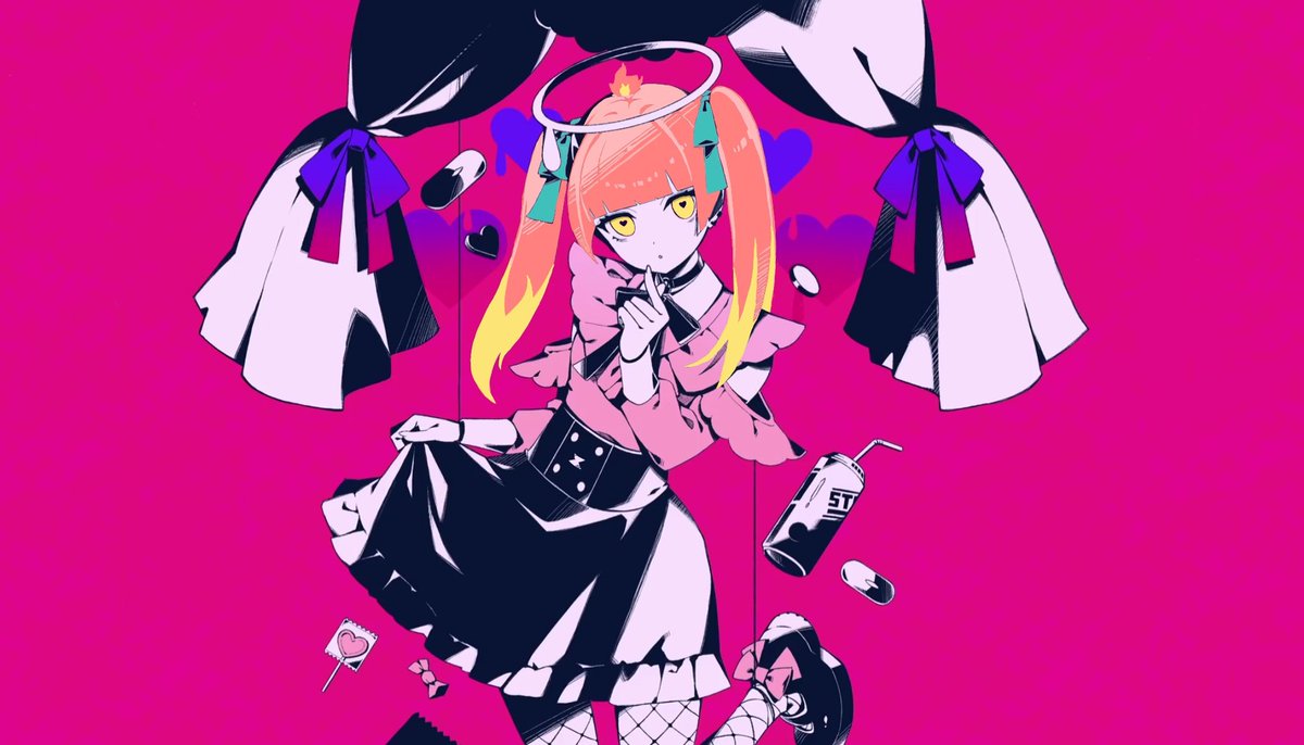 芋リーダーやう على تويتر ツインテールの女の子という訳で描きました トモシカ姉貴にもまた歌って欲しいな ダーリンダンスのトレスです トモシ画