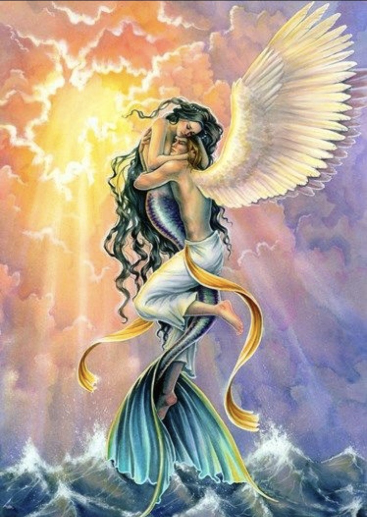 Карты Таро оракул русалок Oracle of the Mermaids Blue Angel