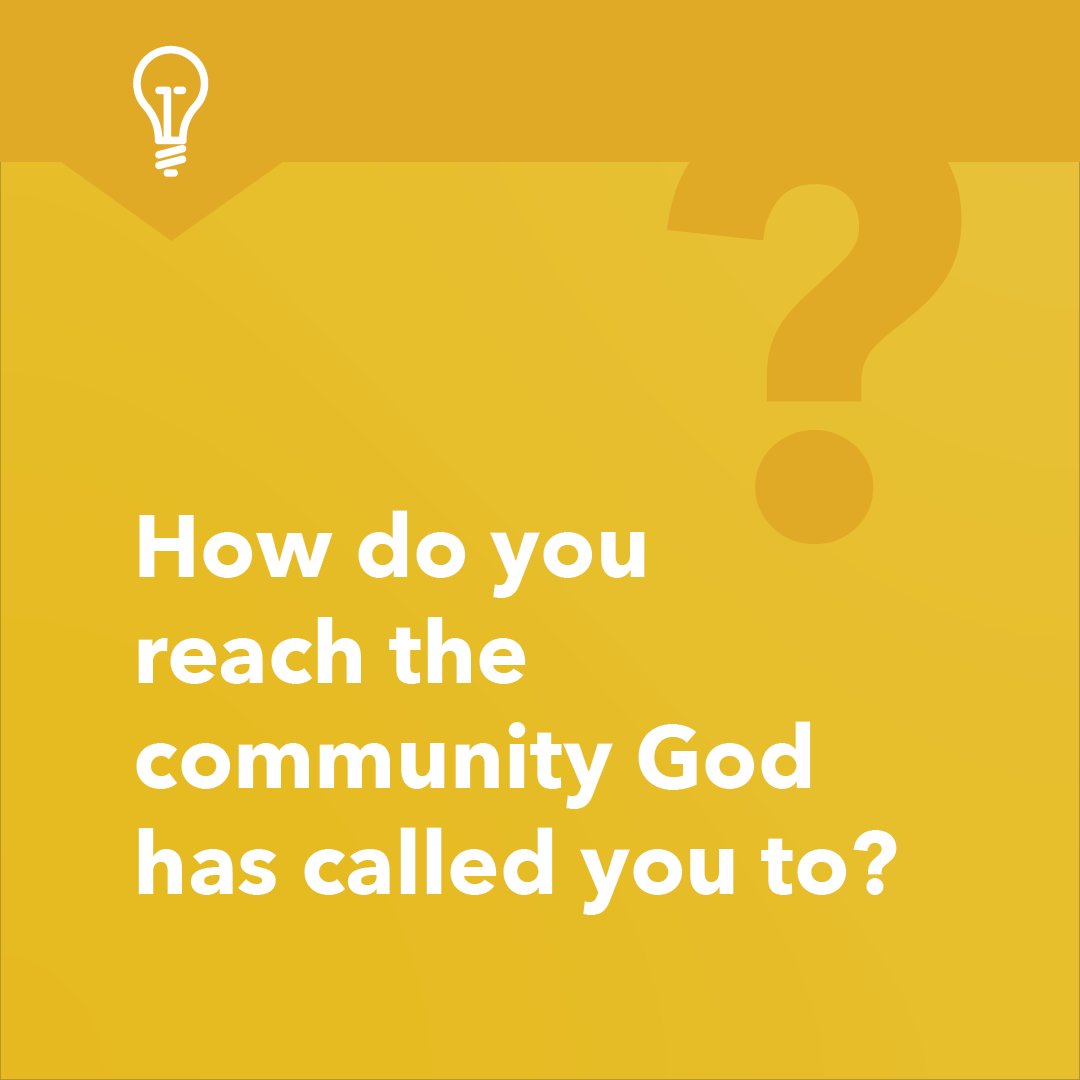 God has placed each one of us where we are in order to fulfill the Great Commission. 

How do you reach the community God has called you to for the sake of the gospel?