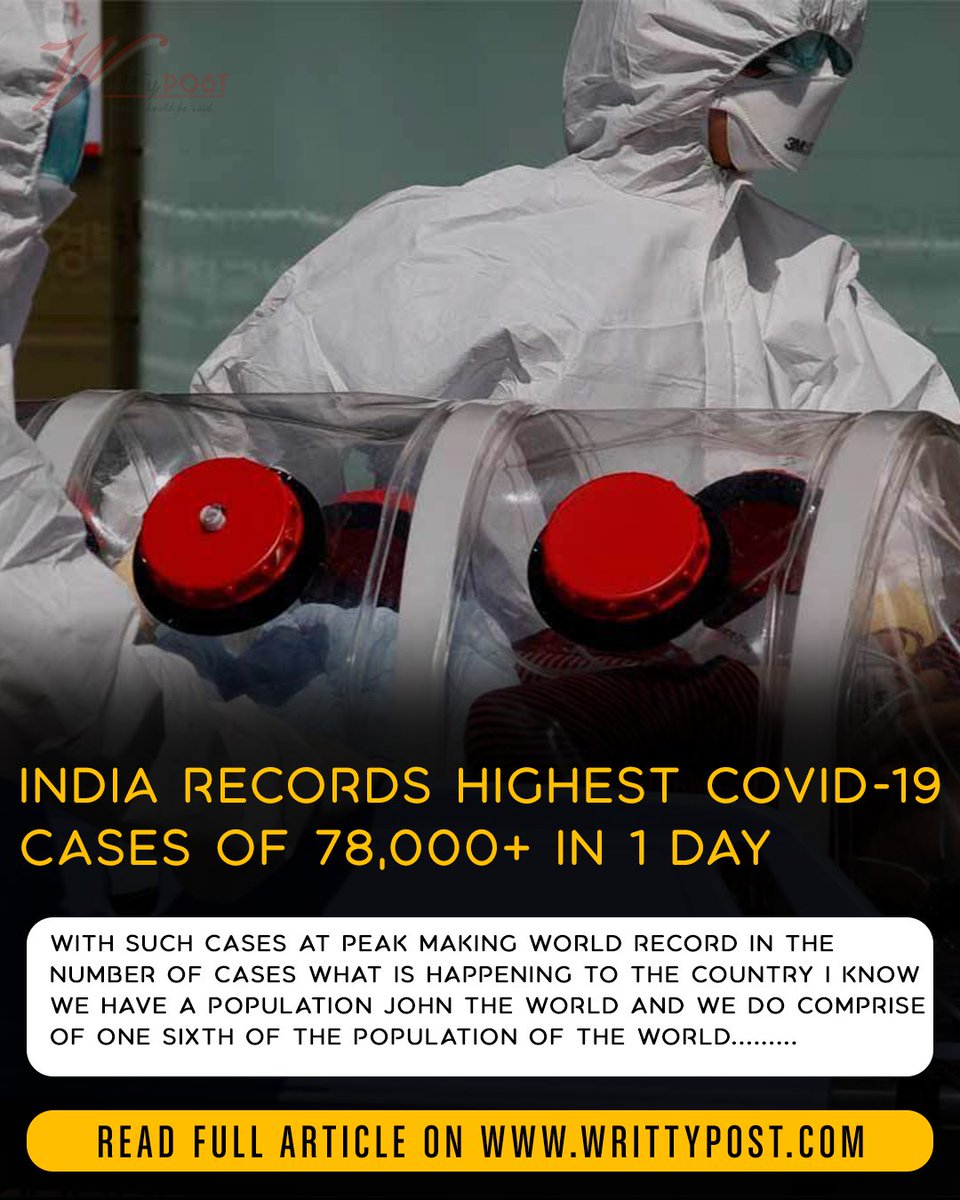 becinemouse's tweet photo. With such cases at peak making world record in the number of cases what is happening to the country I know we have a population John the world and we do comprise of one sixth of the population of the world.
follow @writtypost. https://t.co/obqfnVi3fS