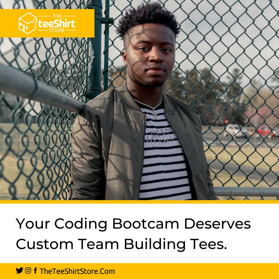 theteeshirtstor's tweet photo. Coding Bootcamp is most effective to get people to get into the world of app development. Get those newborn coders with impressive custom printed tees of your organization. Visit https://t.co/1nsNHkVxGO today!
.
#theteeshirtstore #customprintingservice #codingbootcamp https://t.co/Gtuu0fZt5Q