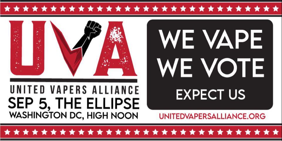 AllianceVapers's tweet photo. If you are unable to attend the rally today, please call the White House Switchboard and say, “We Vape, We Vote”.  #WeVapeWeVote #PMTAreform #savevapor https://t.co/61j7l1Le4r
