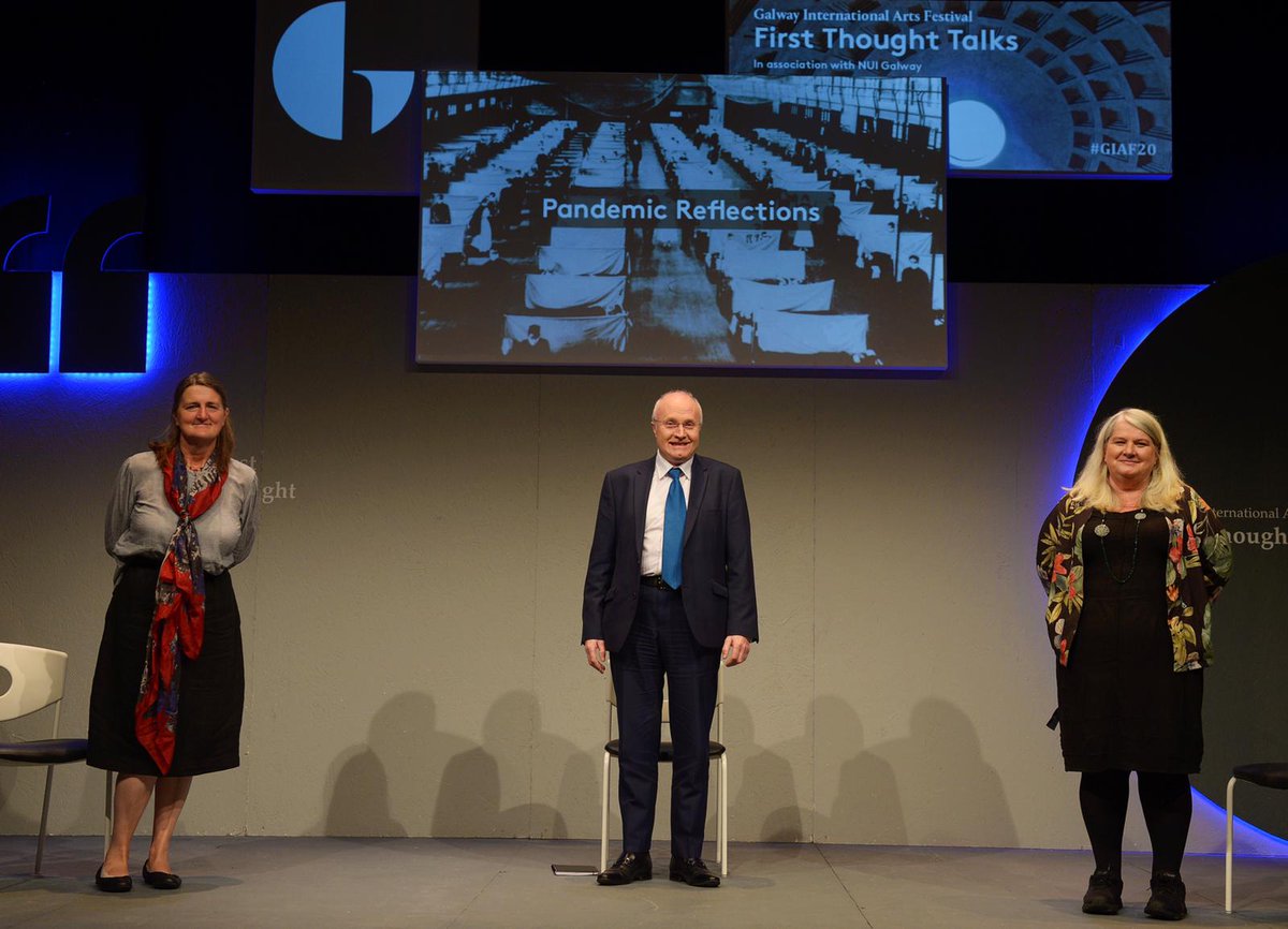 GalwayIntArts's tweet image. Huge thanks to @FergalBowers Dr. Caitriona Clear of 
@nuigalway and @milnem for joining us this morning for our first #FirstThoughtTalk in association with 
@NUIGalway. You can watch all talks online here.  bit.ly/FirstThoughtTa… More to come today! #GIAF20
📸 @xposure101