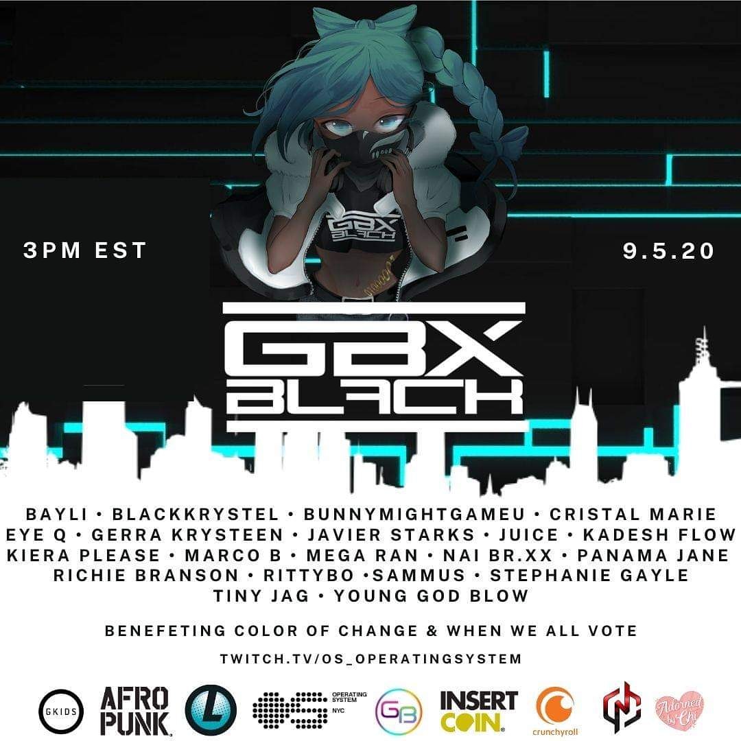 ILFREEMAN's tweet image. 3pm est today Sept 5th #gbxblack #nerdcore #animerap #geekpop raising funds for #colorofchange and #whenweallvote