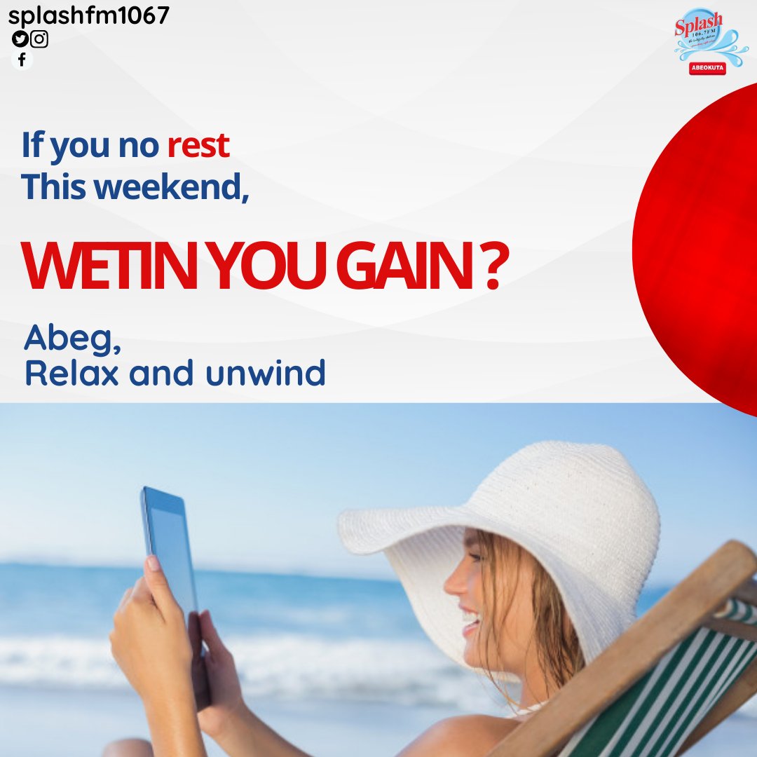 splashfm1067's tweet photo. How's the weekend been for you?
A) Fun
B) Boring
C) MADD O!
#Splashfm1067
#Splashweekend
#Abeokuta
#SaturdayVibes https://t.co/L6iWbVmbRp