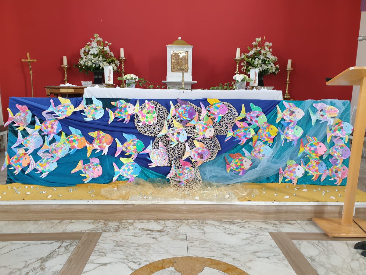 Congratulations to all our children who made their First Holy Communion  this morning with Fr. Tom. Thank you to their teachers Ms. Sheahan and Ms.  Neylon for preparing the children for their, image size:1200x900