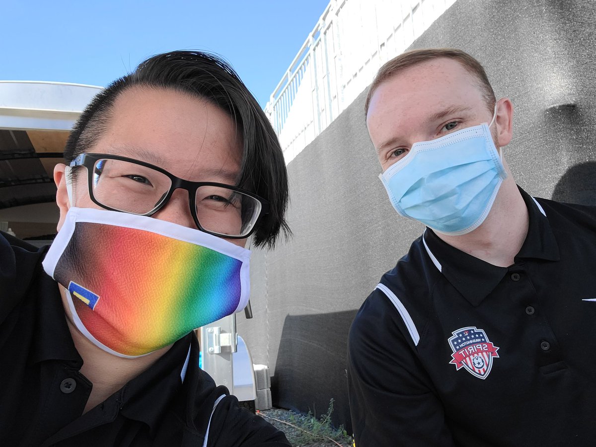 And we're back for another season. <a href="/PoonietheGreat/">Emma Poon</a> @ianztheisen living in an <a href="/NWSL/">National Women’s Soccer League</a> press box with <a href="/WashSpirit/">Washington Spirit</a> since day 1. #NWSLFallSeries