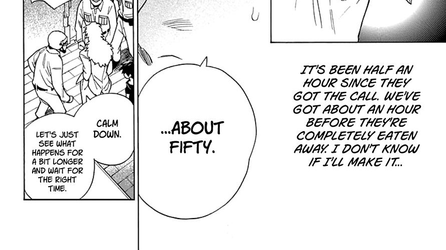 "wait for the rigjt time????" do u know what it means to get eaten... if its 1h until theyre bones then 30mins means they have no skin left??!*(#?_)#?")*#))@))")#
