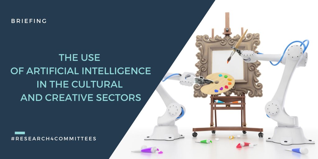 RT PolicyCULT: September?

Our briefing on The
Use of
#ArtificialIntelligence
in the Cultural and
Creative Sectors is out!
Read more about it:
bit.ly/3lEaBji
#AI
#MachineLearning
#CreativeSectors
#Research4Committees