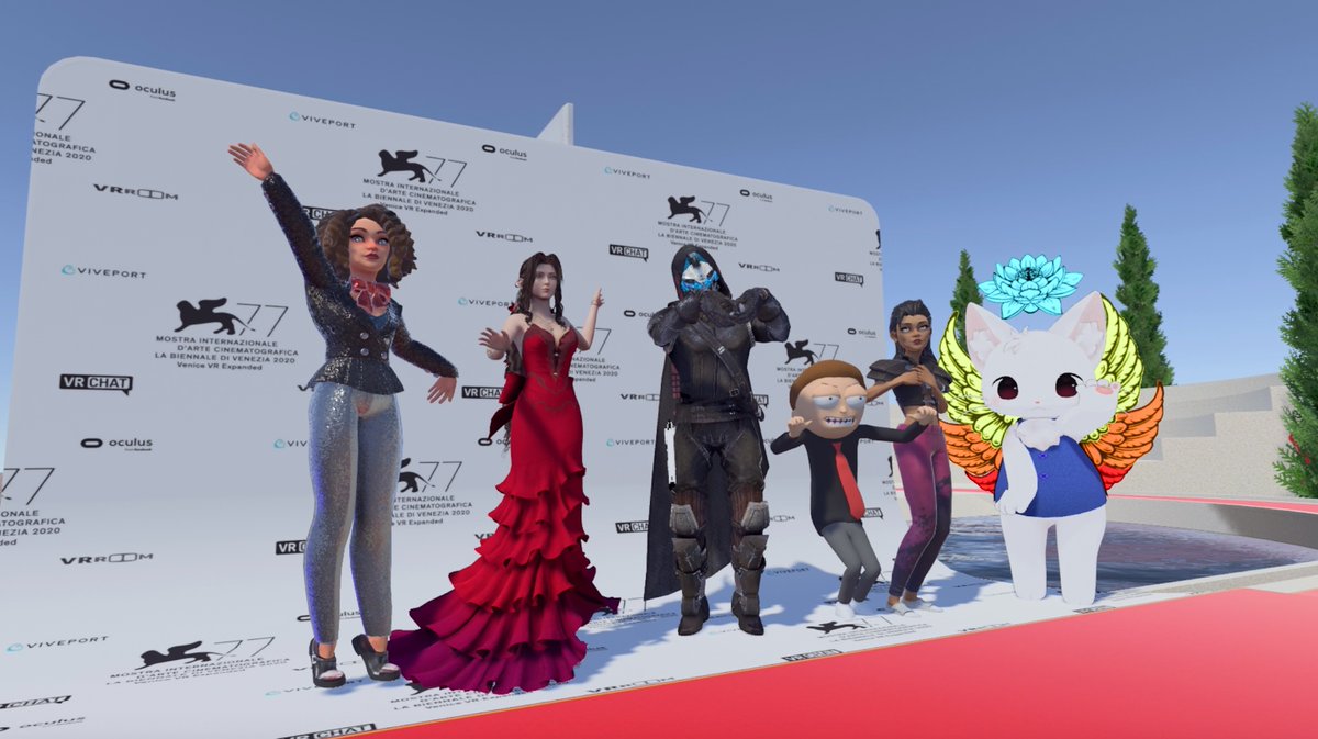 Greetings from the beautiful virtual worlds of  @la_Biennale in  @VRChat. Congratulations to the curators, Liz Rosenthal and Michel Reilhac, for such a special, virtual edition of the festival this year!   #VeniceVRExpanded / Photos by  @Joeahunting