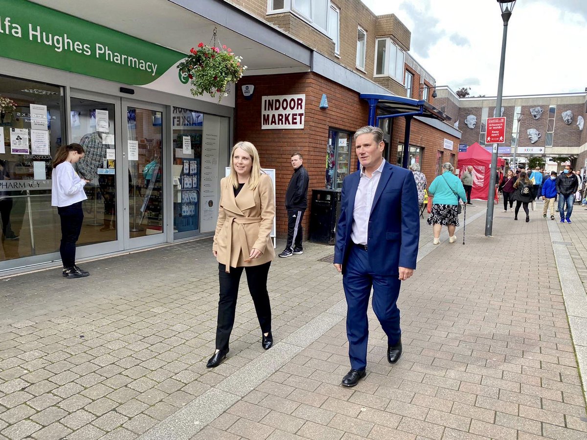 Hannah Blythyn (@hannahblythyn) on Twitter photo Great welcome for <a href="/Keir_Starmer/">Keir Starmer</a> in Mold today.
Good to have the chance to show him how both businesses and the community have adapted in the past months and the real difference <a href="/WelshLabour/">Welsh Labour</a> Government support has made. Great welcome for <a href="/Keir_Starmer/">Keir Starmer</a> in Mold today.
Good to have the chance to show him how both businesses and the community have adapted in the past months and the real difference <a href="/WelshLabour/">Welsh Labour</a> Government support has made.