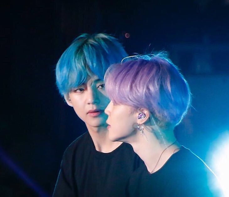 vmin looking at each other like they hung up the stars in the sky; a thread 