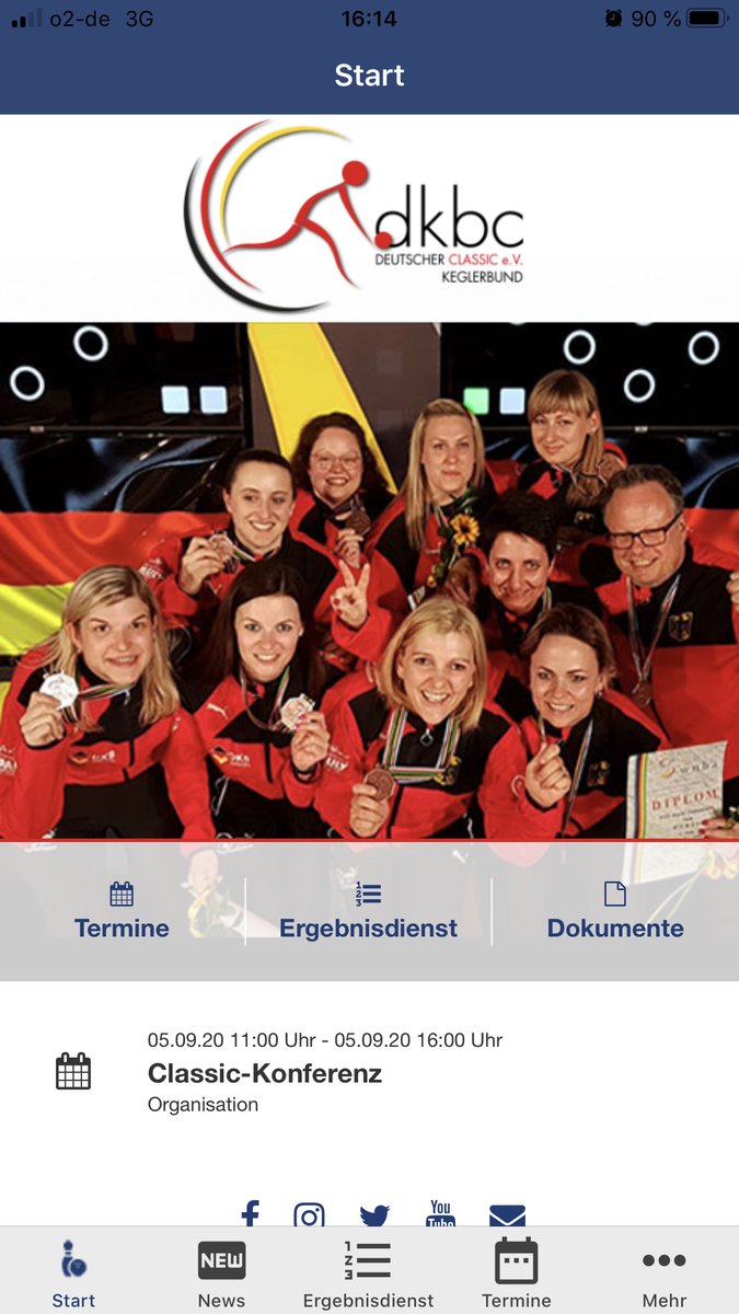 dkbc_news's tweet photo. Neue DKBC-App im Apple-Store und Playstore verfügbar. Die DKBC-App wurde auf der Classic-Konferenz in Pfedelbach zum 20. Geburtstag des DKBC am 9.9.20 offiziell freigegeben.
#dkbc2020 #classic #kegeln https://t.co/20gy89grKA