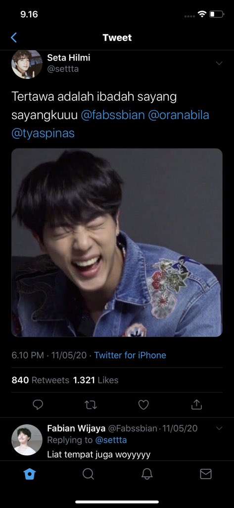 Kedengeran gak sih ketawanya setta?