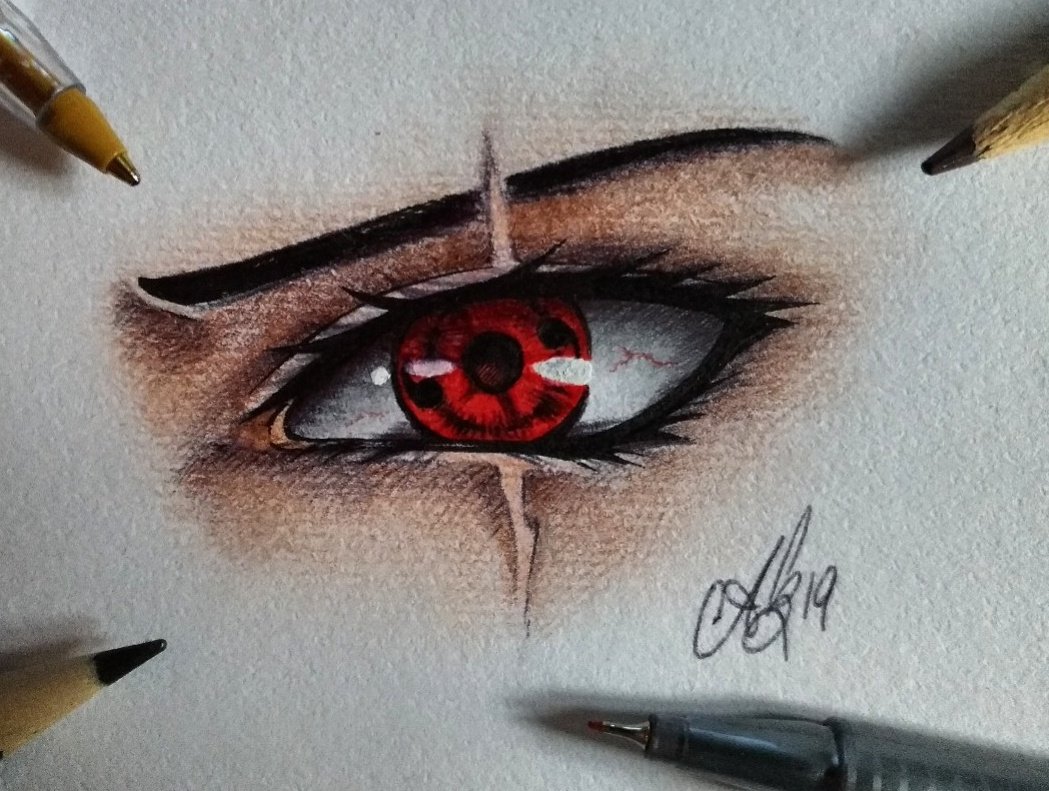 sharingan eye drawing