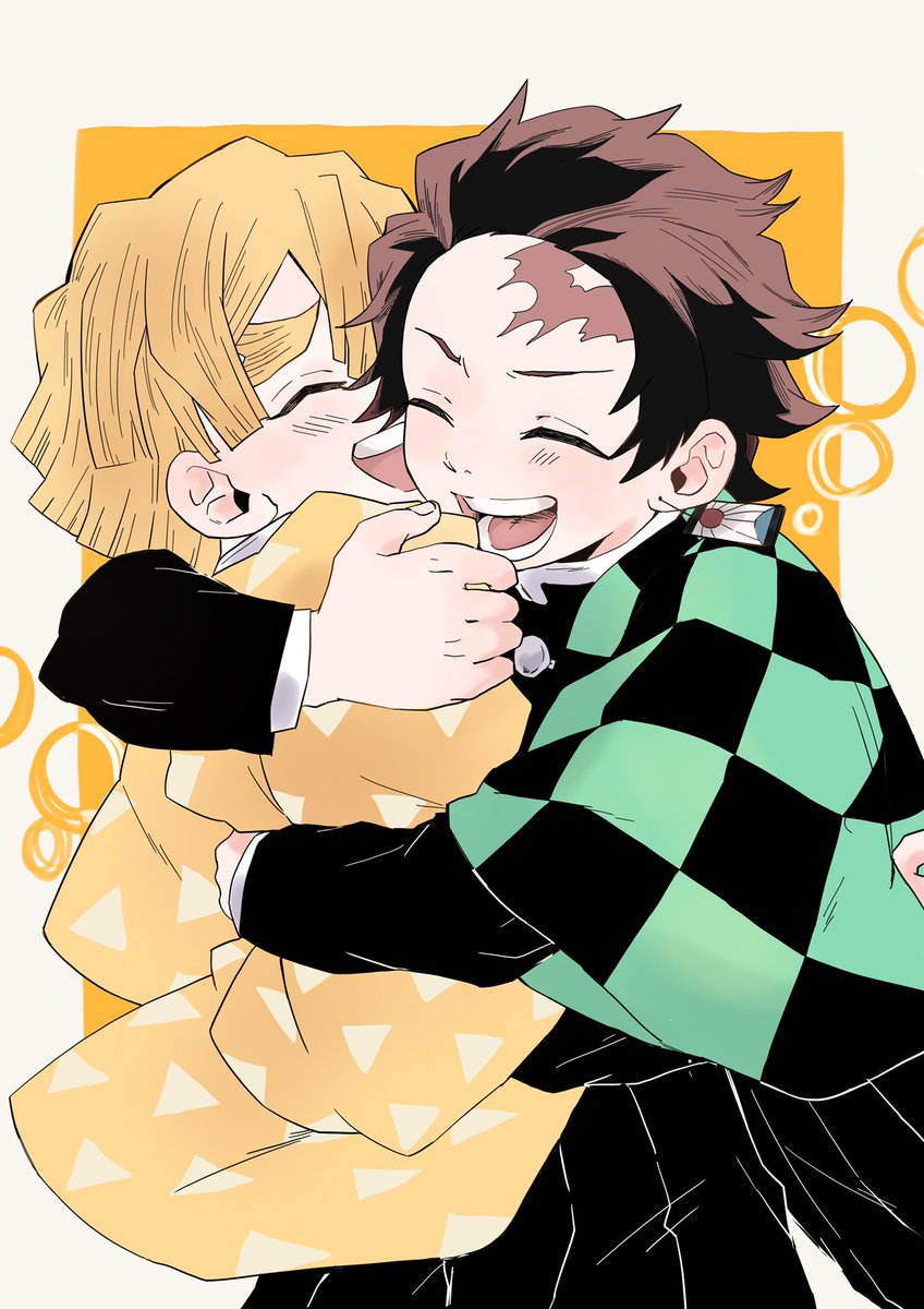 竈門炭治郎 「ど遅刻、、、!!
おめでとうーー㊗️🎊 」|あぷのイラスト