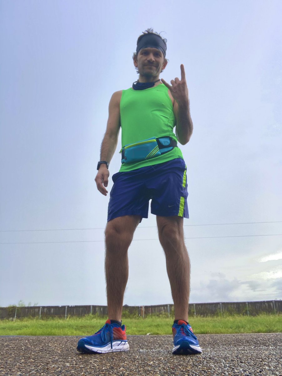 HendricksMusic1's tweet photo. Rain or shine I still got my miles in. It rained 99% of the time. You can't tell, but it was raining when I took the pictures. I was drenched! #ifyoulikepinacoladas #andrunningintherain #hoka #halfmarathon https://t.co/dIOaErP9xS