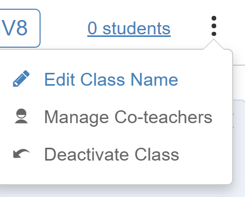 PPekloMath's tweet photo. @mcsheenemath @Desmos @Jstevens009 After you create a class code, it's under the three dots https://t.co/jnxFtFGS7U