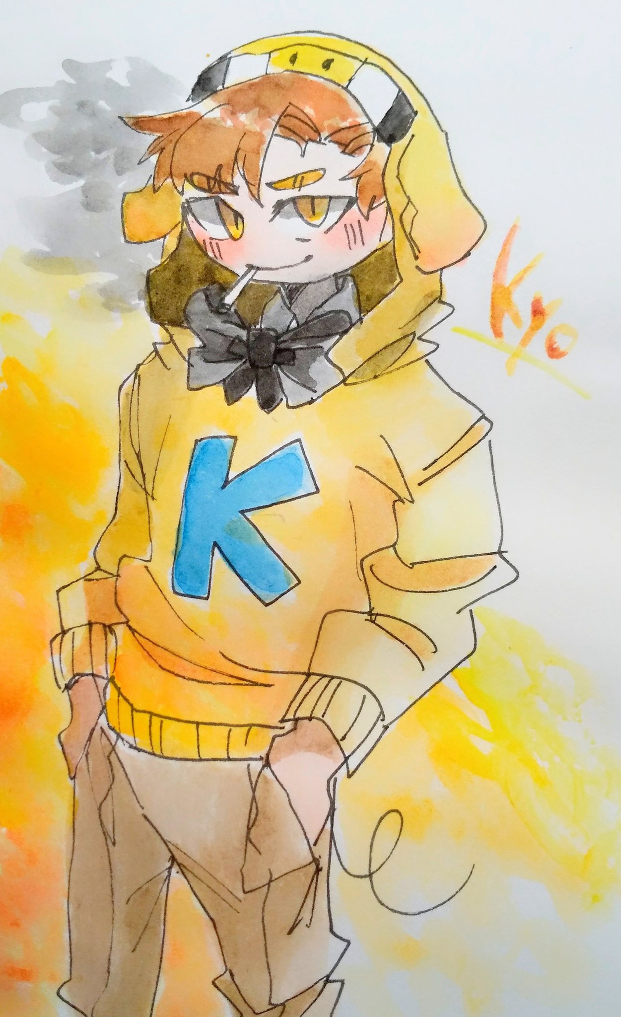 ブチブチちゃん イラスト貯金豚 カッコイイkyoさんを描きたかった ブチブチちゃん イラスト貯金豚 カッコイイkyoさんを描きたかった