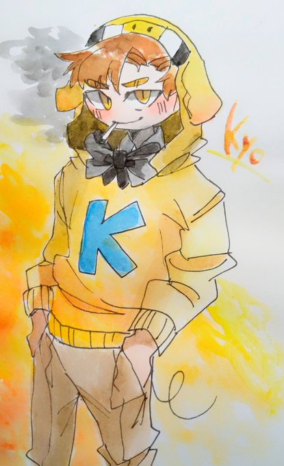 イラスト貯金豚 カッコイイkyoさんを描きたかった ブチブチちゃんのイラスト イラスト貯金豚 カッコイイkyoさんを描きたかった ブチブチちゃんのイラスト
