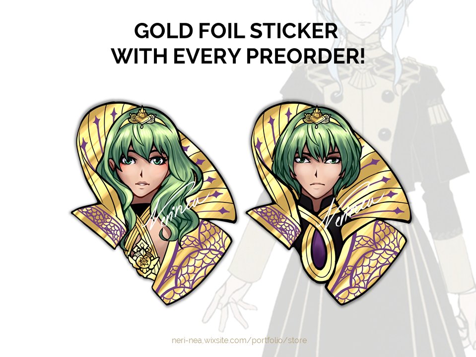 ArishNea's tweet photo. FREE #Byleth gold foil sticker with every bag preordered!
Get this #sticker, tote bag, and free shipping for only 35$ here 👉https://t.co/LC6M5i9b8I
#FE3Houses #FE3H #FireEmblem #Femerch @FEMerchs #ファイアーエムブレム風花雪月 #FireEmblemThreeHouses #FEHeroes #FEH推し偶像 https://t.co/ZDXpWaHP5b