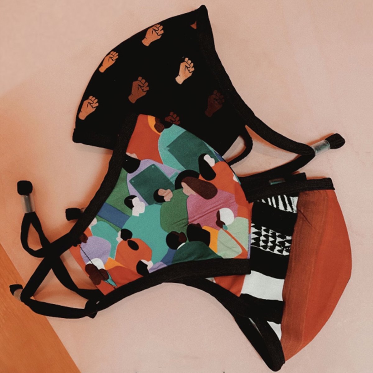 shopVIDA's tweet photo. Introducing Protective Masks showcasing powerful art by five exceptional Black artists from our community. Shop Collection https://t.co/wXiUZJ3pr6 #makeartmakechange #artinspired #bettertogether #blacklivesmatter #blm #staysafe #maskstyle #masks4all #maskup #facemasks #wearamask https://t.co/UccdqppuGv