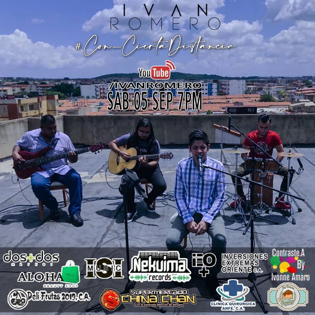 IlusionR's tweet photo. #5Septiembre  "Con cierta distancia" 7:00 pm @ivandsound . Concierto por You Tube #musica #FelizSabado https://t.co/VHnkAVMxju