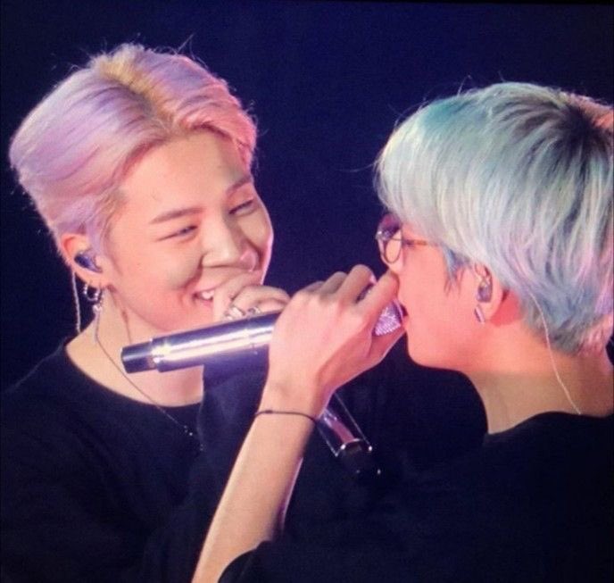 vmin looking at each other like they hung up the stars in the sky; a thread 