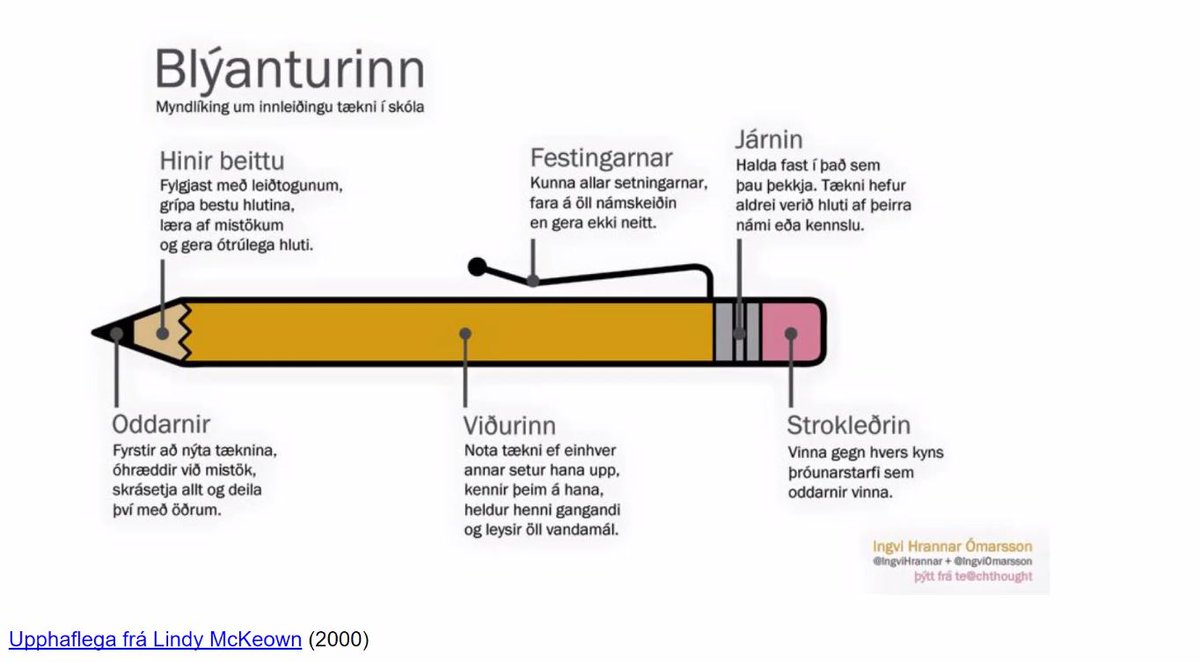 Alltaf gott að staðsetja sig á blýantinn #menntaspjall #utskolathroun