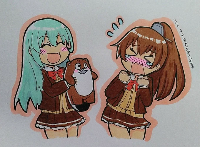 お嬢様育ちで生き物が苦手な熊野と謎の生物

30分オーバーです…
#艦これ版深夜の真剣お絵描き60分一本勝負
#艦これ版真剣お絵描き60分一本勝負_20200905 