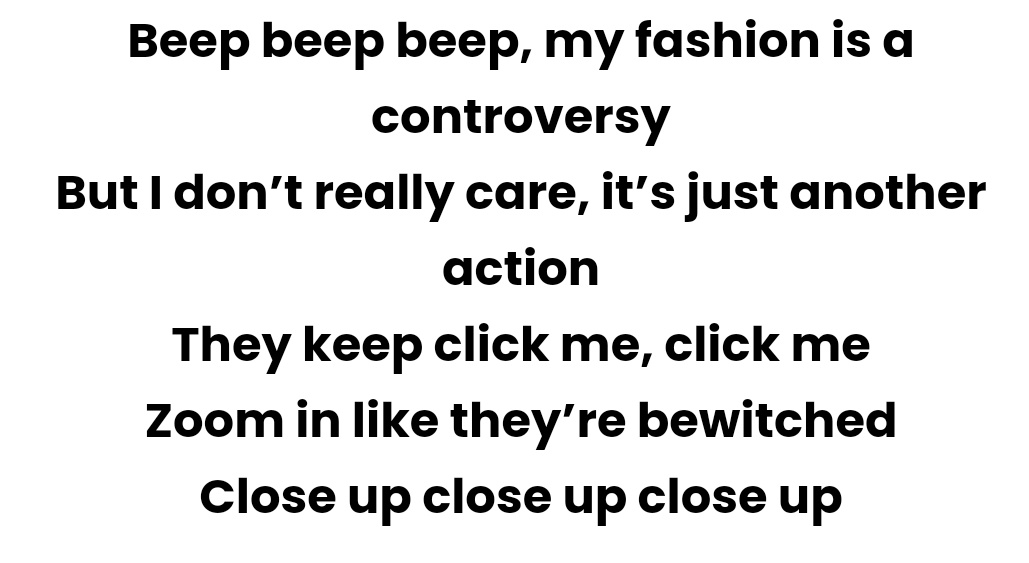 3) Confidence/Self-love: Hip delivers the message to live a life that's most like yourself without minding others' eyes. You can only be 'hip' when you love yourself wholeheartedly without being self-conscious. The track 4x4ever is also an ode to love yourself for who you are.