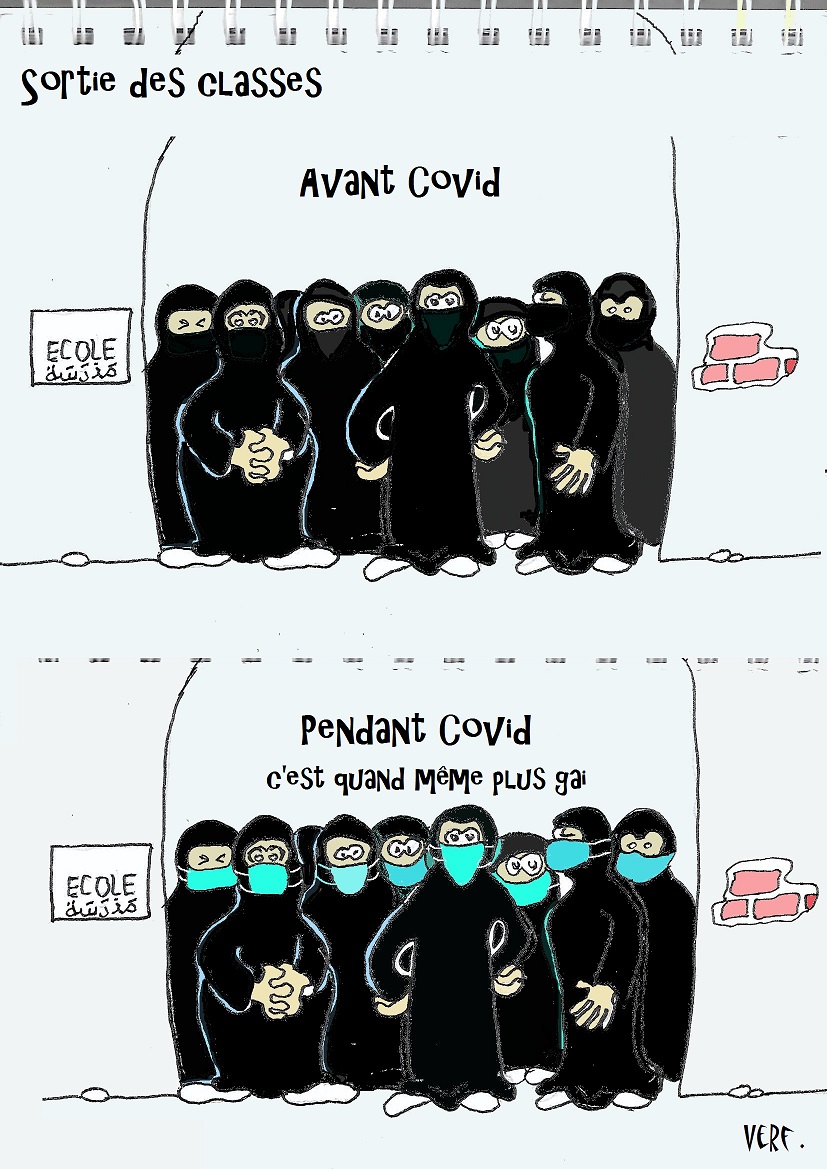 JphVerf's tweet photo. #rentreescolaire2020 #RENTREE2020 
#GestesBarrieres
#deconfinement #Covid_19  #Coronavirus #distanciation
#humour   #dessindepresse #DessinDePresse 
#BD #bandedessinee 
https://t.co/XtwGd1xVy7 
@BlaguesDessins @Humourama 
@FranceCartoons https://t.co/zSNPr51Me2
