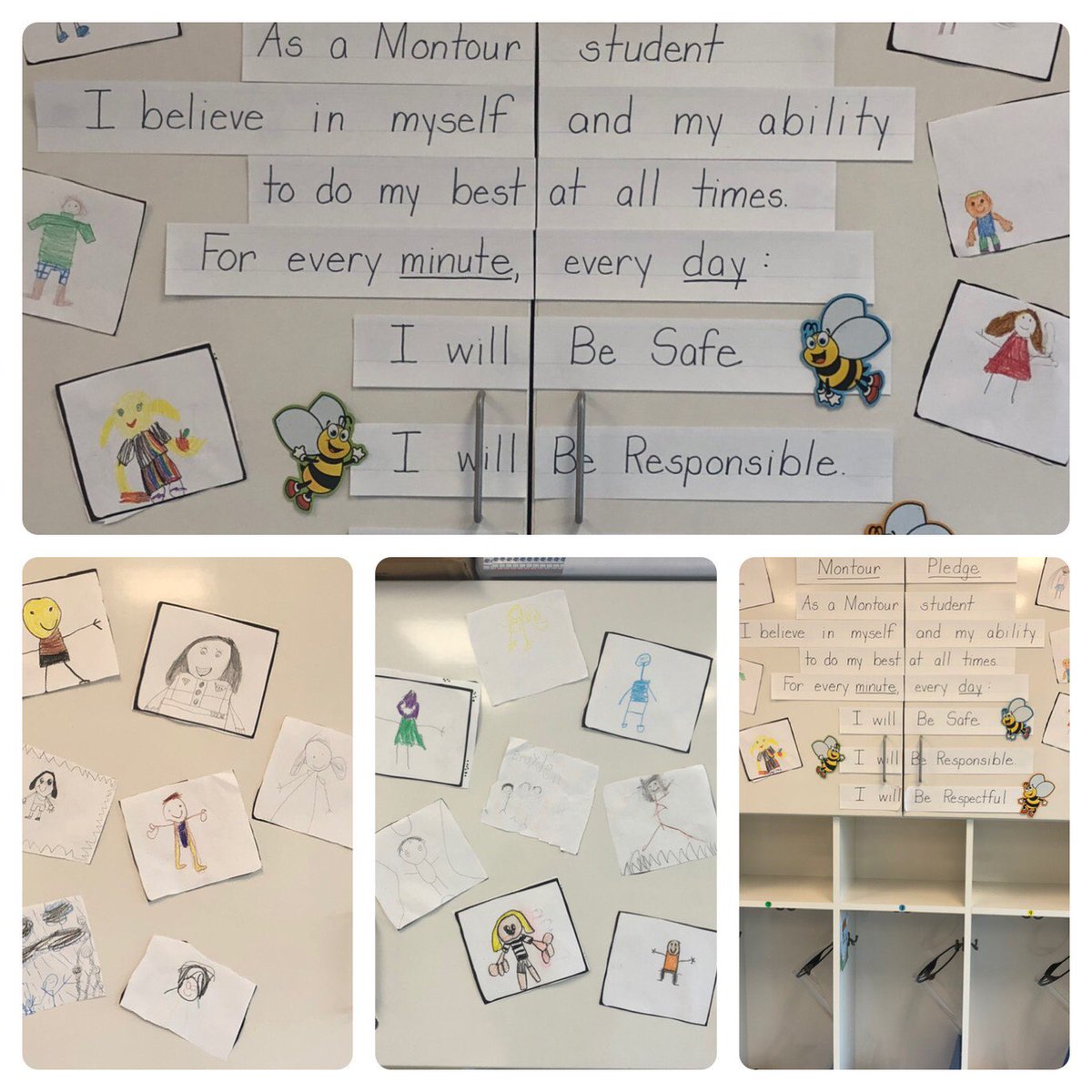 MrsCrisci's tweet photo. Our pledge to follow the 3B’s. So proud of my class! Awesome first week of school! #montourproud https://t.co/RNbwX3L56U
