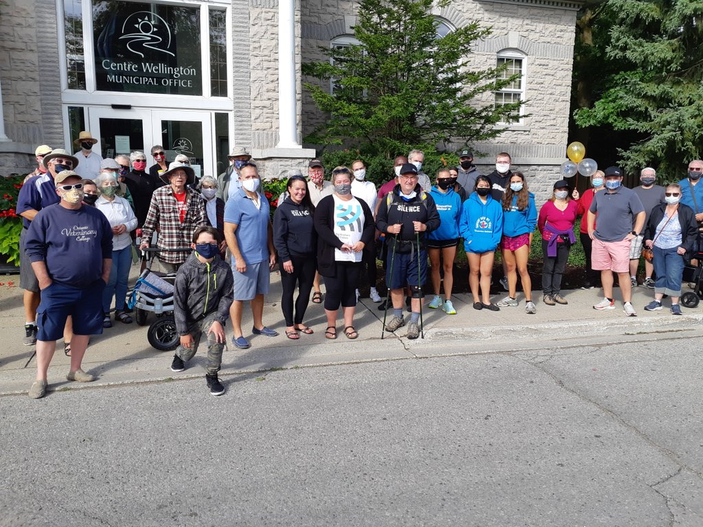 TheGrand101FM's tweet photo. Today, @CentrWellington Councillor Neil Dunsmore is embarking on a journey, to raise awareness for mental health issues in Centre Wellington and across the country.

It’ll be a 500km walk from Elora to the Peace Officer’s Memorial in Ottawa! #HometownProud https://t.co/UwYiPWz2X6