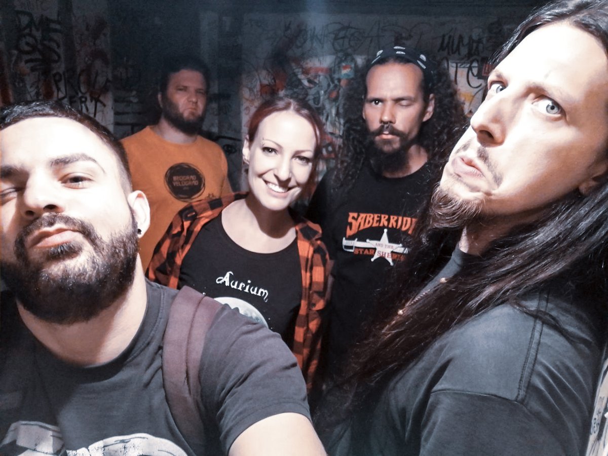 AuriumOfficial's tweet photo. On our way to our studio and first rehearsal after two months. Also, Dragica grabbed her Aurium T-shirt, she rejoiced like a little child! New updates about us coming soon! https://t.co/GxSIkrSIWv