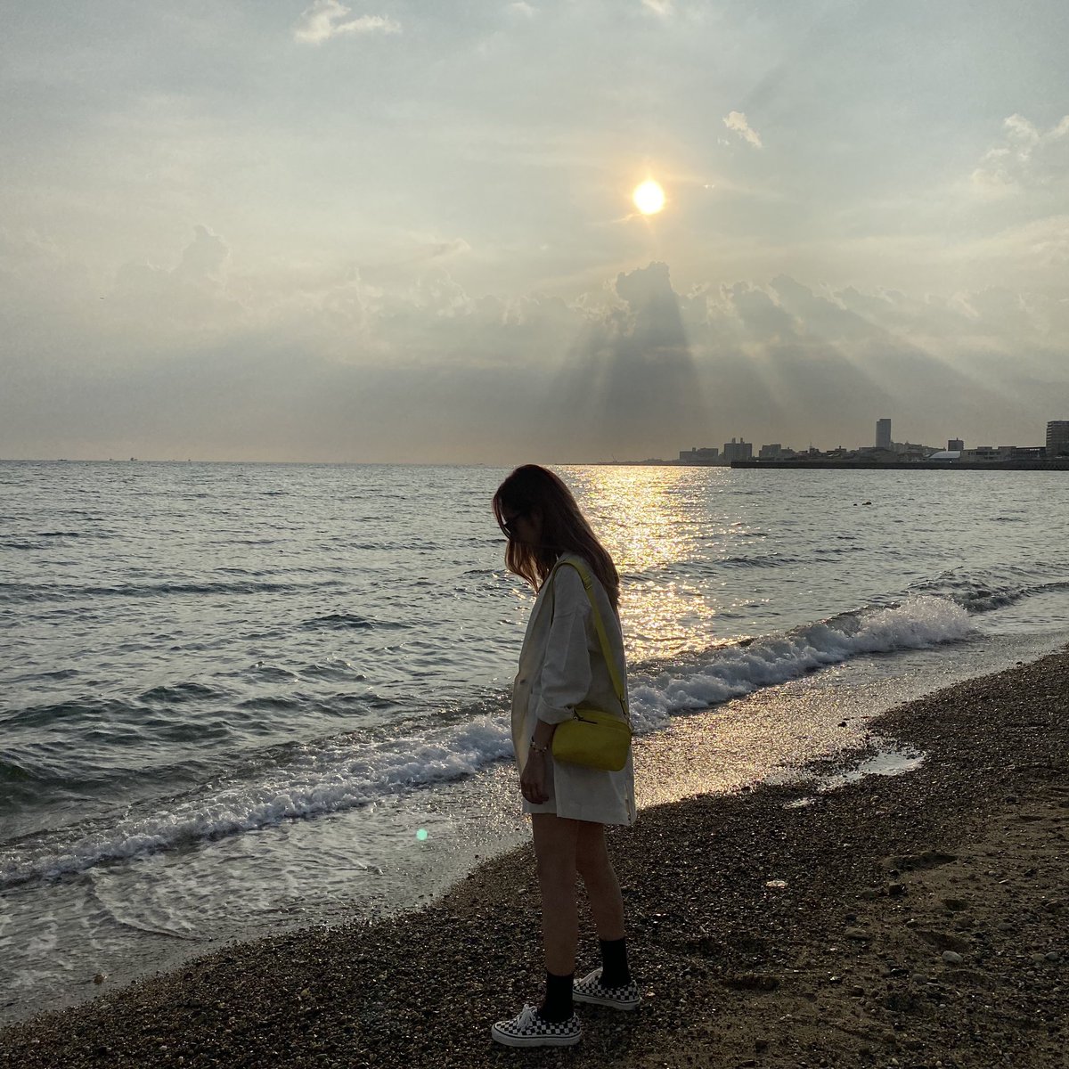 kukukusaya's tweet photo. やっぱり海がすき😚❤️
入るよりも、海辺で波の音聴きながら
音楽聞いたりお喋りするのが最高🥰 https://t.co/JD1nQkXY3b