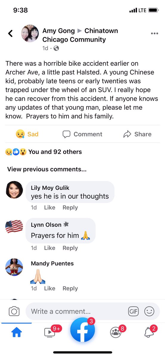 [ CRASH ] #bikechi does anyone any additional information on this? Archer near <a href="/HalstedBikeLn/">Halsted Bike Lane</a> a young bike rider was hit and trapped under the wheels of an SUV.